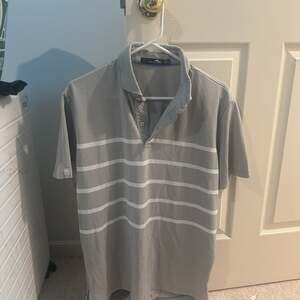 Ralph Lauren RLX Golf Polo Mens L Wicking Hidden Button Cutaway Collar Shirt